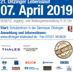 Plakat Flyer Muko-Lauf ditzingen am 07.04.2019